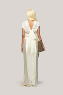 Acosta Straight Extended Flap Poly Organza Floor Length Pants for women, from Das La Vie, The Viet Concept 