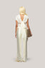 Acosta Straight Extended Flap Poly Organza Floor Length Pants for women, from Das La Vie, The Viet Concept 