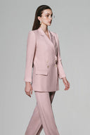  Alwen A-line Double Breasted Cotton Blazer for women, from White Plan, the Viet Concept 