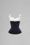 ROSEE de MATIN • Julia Black White Blouse
