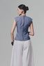 Blue Double Vest for women, from Keira Tong, The Viet Concept 