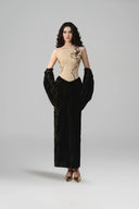 Samyra Velvet Glitter Tulle Corset Evening Gown for women, from JOSEPHINE, The Viet Concept