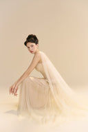 LINH PHUNG • Fayenna Strapless Crystal-Embellished Corset A-Line Midi Dress