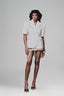 White Shortsleeve Blazer for women, from Keira Tong, The Viet Concept 