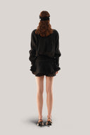 Black Melrose Shirt Dress for women, from DATT OFFICIAL, The Viet Concept 