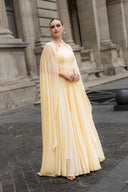 Yune Imperial Halter Cape Chiffon Gown for women, from JOSEPHINE, The Viet Concept 