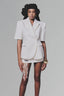 White Shortsleeve Blazer for women, from Keira Tong, The Viet Concept 