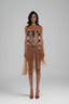 Brown Lou Strap Corset for women, from Huelley Rose, The Viet Concept 