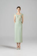 ROSEE de MATIN • Mint Embroidery Chopical I-line Dress