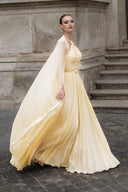 Yune Imperial Halter Cape Chiffon Gown for women, from JOSEPHINE, The Viet Concept 