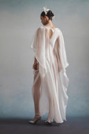Sheen Étoile Batwing Pleated Gown for women, from HA THANH VIET, The Viet Concept 
