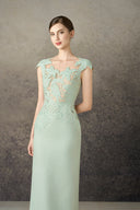 ROSEE de MATIN • Mint Embroidery Chopical I-line Dress
