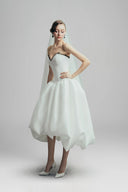 Ethereal Flutter Chiffon Silk Midi Dress for women, from LINH DOAN, The Viet Concept 