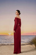 Soraya Silk Taffeta Off-Shoulder Crystal Evening Gown for women, from 21SIX, The Viet Concept