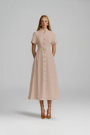WHITE PLAN • Rosalie Carolan Column Midi Dress