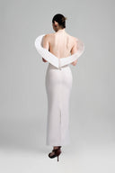 White Petal-Shoulder Gown for women, from Lecia, The Viet Concept 
