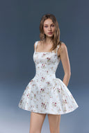 Nelly Floral Taffeta Mini Dress for women, from JOSEPHINE, The Viet Concept 