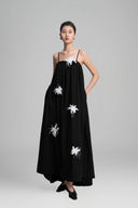 Black Adona Cotton Maxi Dress for women, from HOBB, The Viet Concept 