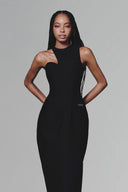 Black Goblet Midi Dress for women, from Keira tong, The Viet Concept 