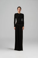 Raya Crystal Glitter Jersey Evening Gown for women, from 21SIX, The Viet Concept