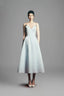 Plumeria A-line Spaghetti Strap Jacquard Midi Dress for women, from Maison Des Copains, The Viet Concept 