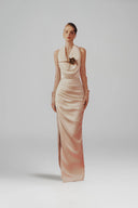 Margée Atelier • Hanah Floral Embellished Taffeta Evening Gown