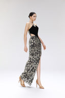 Scintilli Gilded Lace Velvet Evening Gown for women, from SORAMAME, The Viet Concept