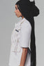 White Shortsleeve Blazer for women, from Keira Tong, The Viet Concept 