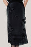 Thalia Straight Flower Applique Organza Midi Skirt for ươmen, from HOBB, The Viet Cocnept 