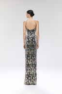 Scintilli Gilded Lace Velvet Evening Gown for women, from SORAMAME, The Viet Concept