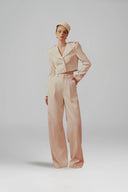 Margée Atelier • Elina Couture Lace-Trimmed Twill Tailored Set