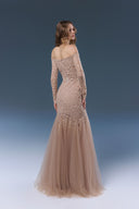Armin Brown Lace Tulle Formal Gown for women, from JOSEPHINE, The Viet Concept