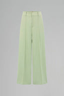 Mint High Waist Wide Leg Tailored Trousers with Pleated Front for women, from IHF STUDIO, The Viet Concept 