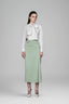 Maia Straight Bow Tie Cotton Silk Shirt for women, from White Plan, the Viet Concept 