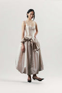 Lam Phiem Halter Silk Flow Gown for women, from DAS LA VIE, The Viet Concept 