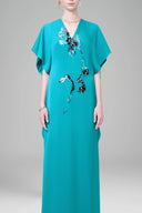 Poppy of Himalayan Dress in Blue for women, from Tiny Ink, The Viet Concept 