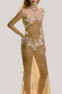 Zeya Sequin Mermaid Maxi Dress for women, from La Vierge, The Viet Concept 