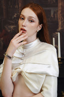 Charmaine Draped Silk Two-Piece Set for women, from DANG PHONG DESIGNER, The Viet Concept