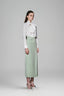 Maia Straight Bow Tie Cotton Silk Shirt for women, from White Plan, the Viet Concept 