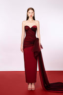 Insecta Silk Velvet & Tulle Column Gown for women, from DO LONG, The Viet Concept 