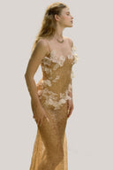 Zeya Sequin Mermaid Maxi Dress for women, from La Vierge, The Viet Concept 