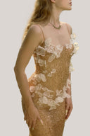 Zeya Sequin Mermaid Maxi Dress for women, from La Vierge, The Viet Concept 