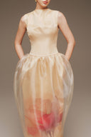 MARGÉE ATELIER • Vionne Couture Silk Taffeta & Organza Evening Gown