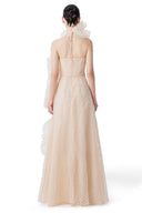 Regal Chevron Beaded Ruffle Gown for women, from MR CRAZY & LADY SEXY, The Viet Concept 