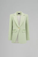 Mint Crystal Embellished Tailored Single Breasted Blazer for women, from IHF STUDIO, The Viet Concept 