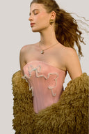 Le Petit Noeud Taffeta Corset Top for women, from La Vierge, The Viet Concept 