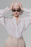 White Linen Long Slevees Shirt for women, from Keira Tong, The Viet Concept 