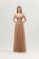 Talyah Layered Tulle Corset Maxi Dress for women, from JOSEPHINE, The Viet Concept 