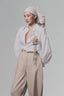 White Linen Long Slevees Shirt for women, from Keira Tong, The Viet Concept 