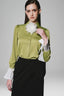 Lonleve Straight Poet Sleeved Silk Blend Shirt for women, from White Plan, The viet Concept